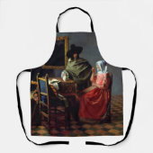 ヨハネス・フェルメール – ワインのグラス エプロン (正面)