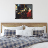 ヨハネス・フェルメール - ワインのグラス キャンバスプリント (インサイチュ (寝室))