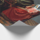 ヨハネス・フェルメール – ワインのグラス ラッピングペーパー (角)