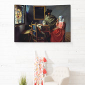 ヨハネス・フェルメール - ワインのグラス 横断幕 (インサイチュ)