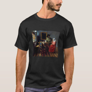 ヨハネス・フェルメール – ワインのグラス Tシャツ