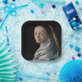 ヨハネス・フェルメール – 勉強・オブ・ア・ヤング・ウーマン ペーパープレート (パーティー)