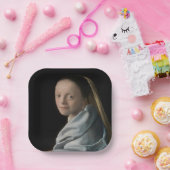 ヨハネス・フェルメール – 勉強・オブ・ア・ヤング・ウーマン ペーパープレート (パーティー)