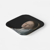 ヨハネス・フェルメール – 勉強・オブ・ア・ヤング・ウーマン ペーパープレート (傾斜あり)