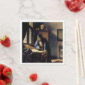 ヨハネス・フェルメール - 地理学者 スタンダードカクテルナプキン (インサイチュ)