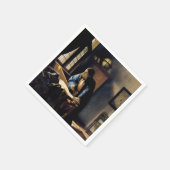 ヨハネス・フェルメール - 地理学者 スタンダードカクテルナプキン (角)