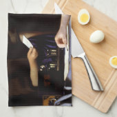 ヨハネス・フェルメール – 愛人とメイド キッチンタオル (四つ折り)