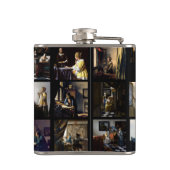 ヨハネス・フェルメール – 最高傑作グリッド フラスク (裏面)