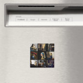 ヨハネス・フェルメール – 最高傑作グリッド マグネット (インサイチュ (食洗機))