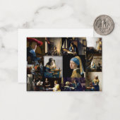 ヨハネス・フェルメール – 最高傑作パッチワーク ノートカード (正面/裏面インサイチュ)