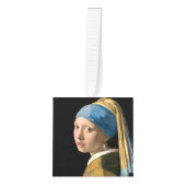 ヨハネス・フェルメール – 最高傑作選択 キューブオーナメント (正面)