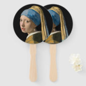 ヨハネス・フェルメール - 真珠の耳飾りの少女 ハンドファン (正面&裏面)