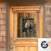 ヨハネス・フェルメール - 絵画の寓意 ウィンドウサイン (ホームデコレーション)