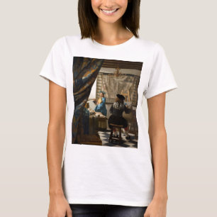 ヨハネス・フェルメール - 絵画の寓意 Tシャツ