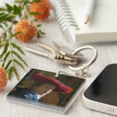 ヨハネス・フェルメール – 赤帽の少女 キーホルダー (正面右)