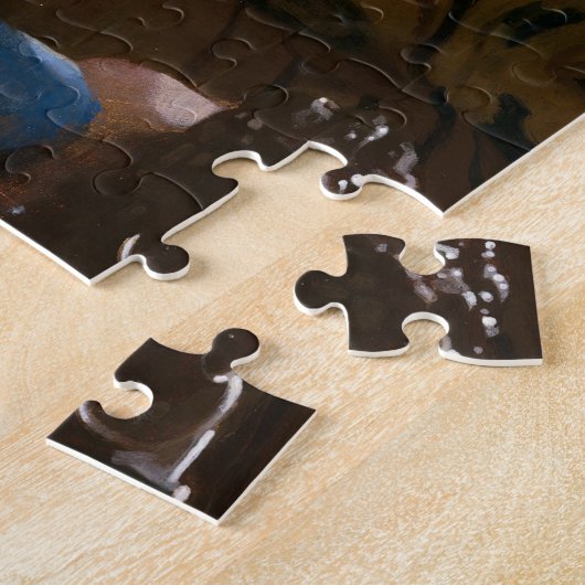 ヨハネス・フェルメール – 赤帽の少女 ジグソーパズル (側面)