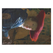 ヨハネス・フェルメール – 赤帽の少女 テーブルクロス (正面(横))