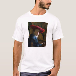 ヨハネス・フェルメール – 赤帽の少女 Tシャツ