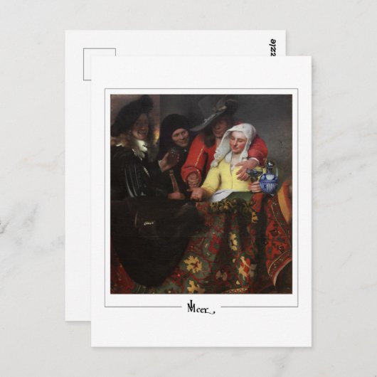ヨハネス・フェルメール#10 -ファインアート ポストカード (正面/裏面)