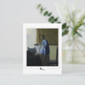 ヨハネス・フェルメール#11 -ファインアート ポストカード (スタンド正面)