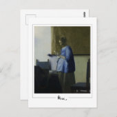 ヨハネス・フェルメール#11 -ファインアート ポストカード (正面/裏面)