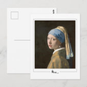 ヨハネス・フェルメール#13 -ファインアート ポストカード (正面/裏面)