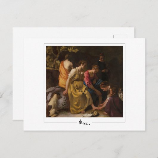 ヨハネス・フェルメール#16 -ファインアート ポストカード (正面/裏面)