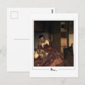 ヨハネス・フェルメール#17 -ファインアート ポストカード (正面/裏面)