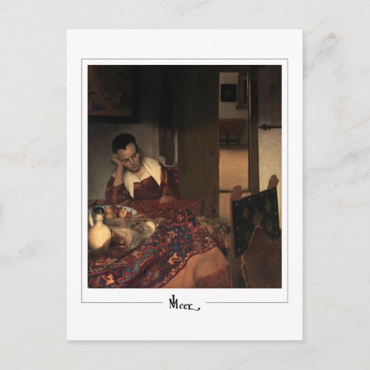 ヨハネス・フェルメール#17 -ファインアート ポストカード (正面)