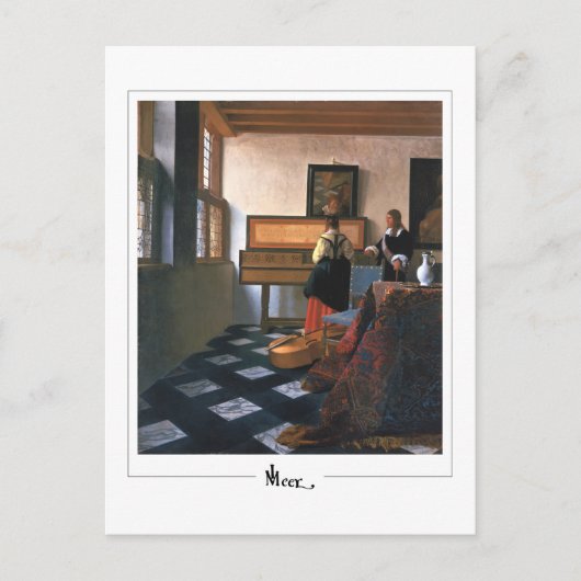 ヨハネス・フェルメール#20 -ファインアート ポストカード (正面)