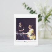 ヨハネス・フェルメール#22 -ファインアート ポストカード (スタンド正面)