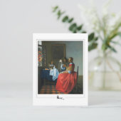 ヨハネス・フェルメール#24 -ファインアート ポストカード (スタンド正面)