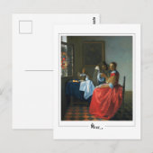 ヨハネス・フェルメール#24 -ファインアート ポストカード (正面/裏面)