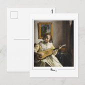 ヨハネス・フェルメール#30 -ファインアート ポストカード (正面/裏面)