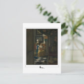 ヨハネス・フェルメール#32 -ファインアート ポストカード (スタンド正面)