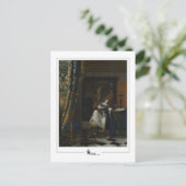 ヨハネス・フェルメール#33 -ファインアート ポストカード (スタンド正面)