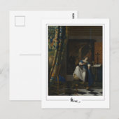 ヨハネス・フェルメール#33 -ファインアート ポストカード (正面/裏面)