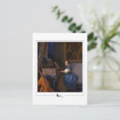 ヨハネス・フェルメール#34 -ファインアート ポストカード (スタンド正面)