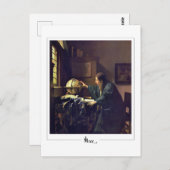 ヨハネス・フェルメール#36 -ファインアート ポストカード (正面/裏面)