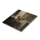 ヨハネス・フェルメール – Young Woman with a Lute タイル (側面)