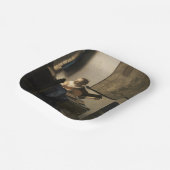 ヨハネス・フェルメール – Young Woman with a Lute ペーパープレート (傾斜あり)