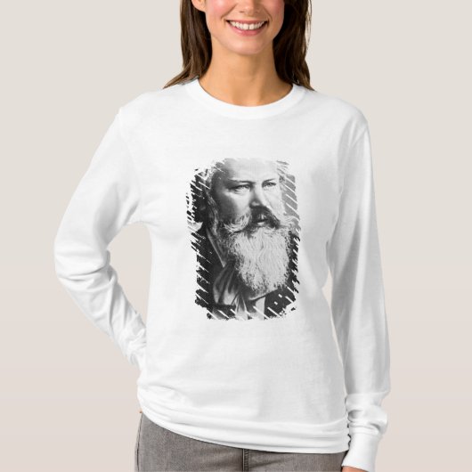 ヨハネス・ブラームス1879年 Tシャツ (正面)