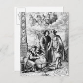 ヨハネス・ヘベリウスの『マチーナ・コレステス』 ポストカード (正面/裏面)