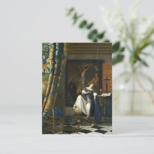 ヨハネス・ベルメールのカトリック信仰の寓話 ポストカード (スタンド正面)