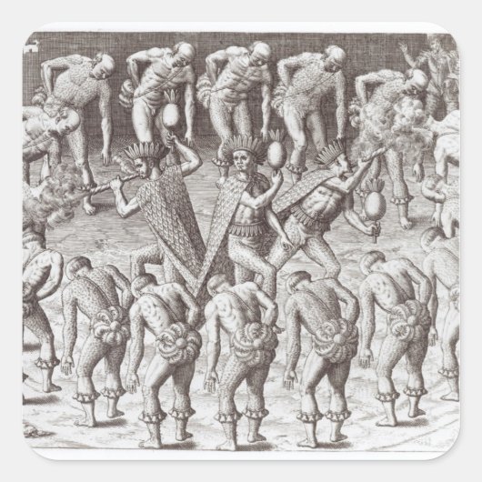 ヨハネス・レーリのキャラベインディアンの記述 スクエアシール (正面)