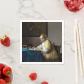 ヨハネス・ヴェルミエ書ア – 女性の手紙 スタンダードカクテルナプキン (インサイチュ)