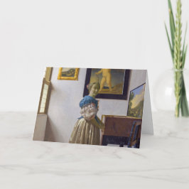 ヨハネス・ヴェルミエ – ヴァージナルに立つレディ カード