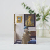 ヨハネス・ヴェルミエ – ヴァージナルに立つレディ ポストカード (スタンド正面)