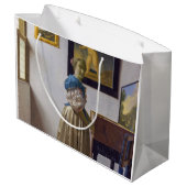 ヨハネス・ヴェルミエ – ヴァージナルに立つレディ ラージペーパーバッグ (裏面アングル)