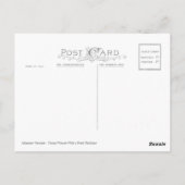 ヨハネス・ヴェルミエ、真珠のネックレスを持つ若い女性 ポストカード (裏面)